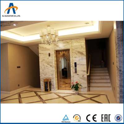 320kg 400kg 0.4m/s small Indoor 4 person lift size home elevator for Residential